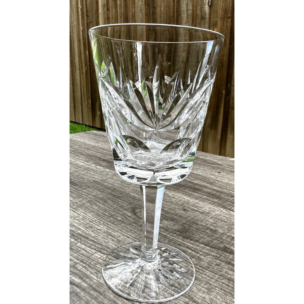 Waterford Crystal Ireland Retired Ashling Cut 6 7/8" Water Goblet-Exquisite